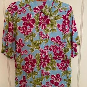 SUN FUSION Men's Hawaiian Shirt, Sz M